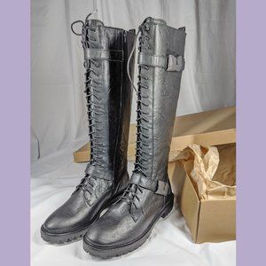 NEW Lucky Brand Inniko Knee High Combat Boot